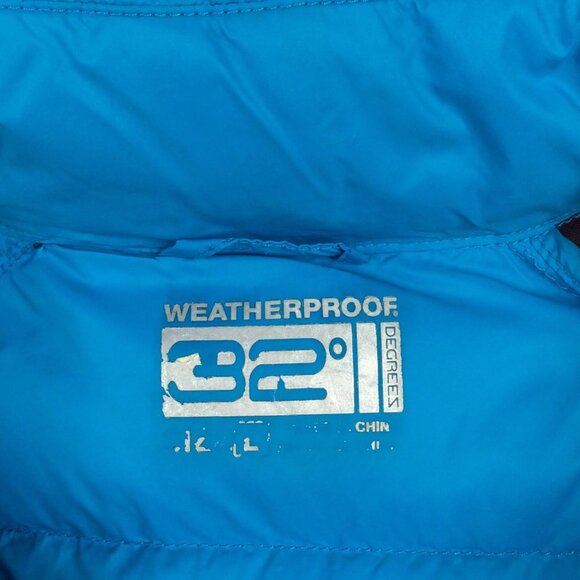32 Degrees Weatherproof Down Puffer Jacket Womens Size Large Thumbholes Stretch - Picture 10 of 10